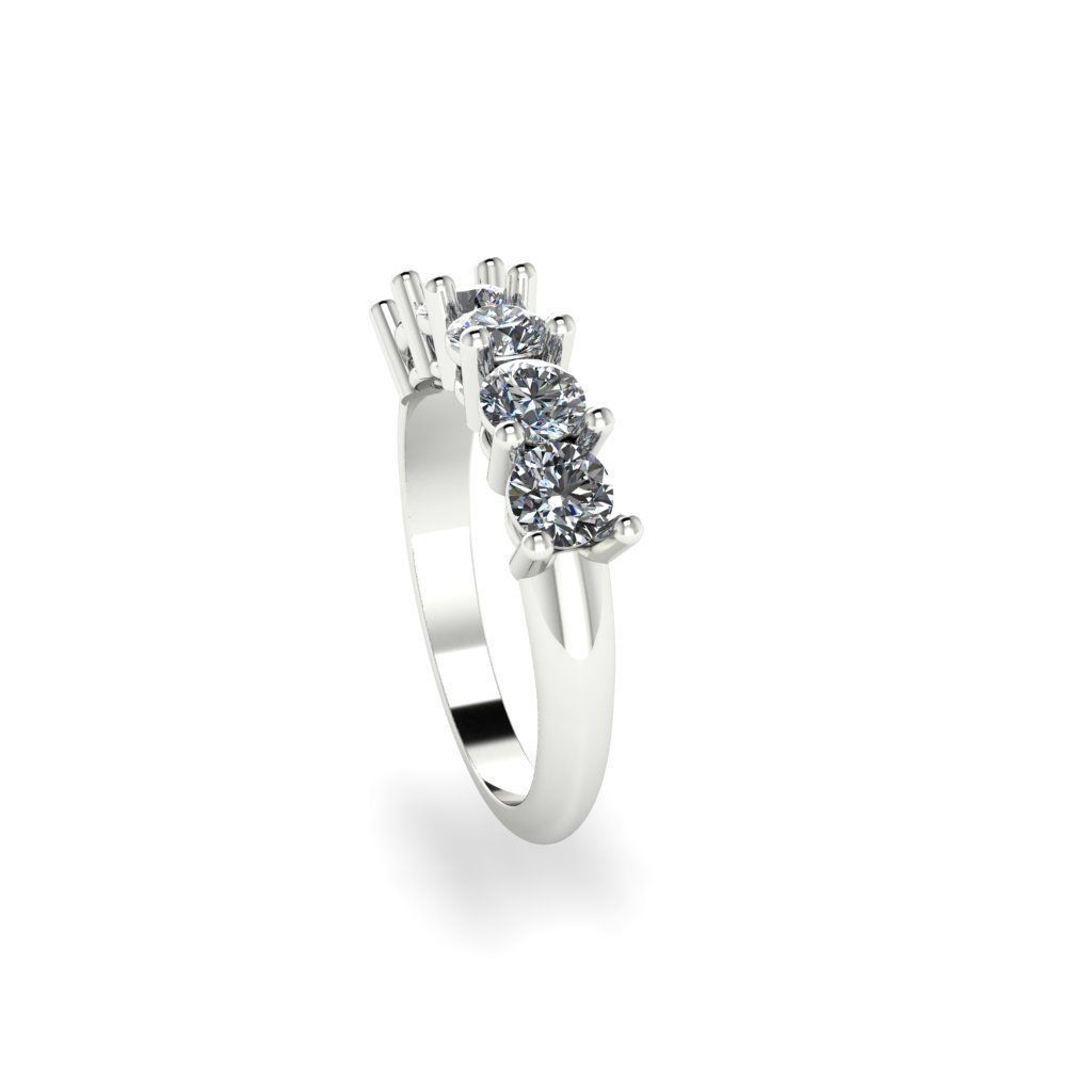 eternity Diamond Design Ring With Diamond 3D print model Free 3D print model_2