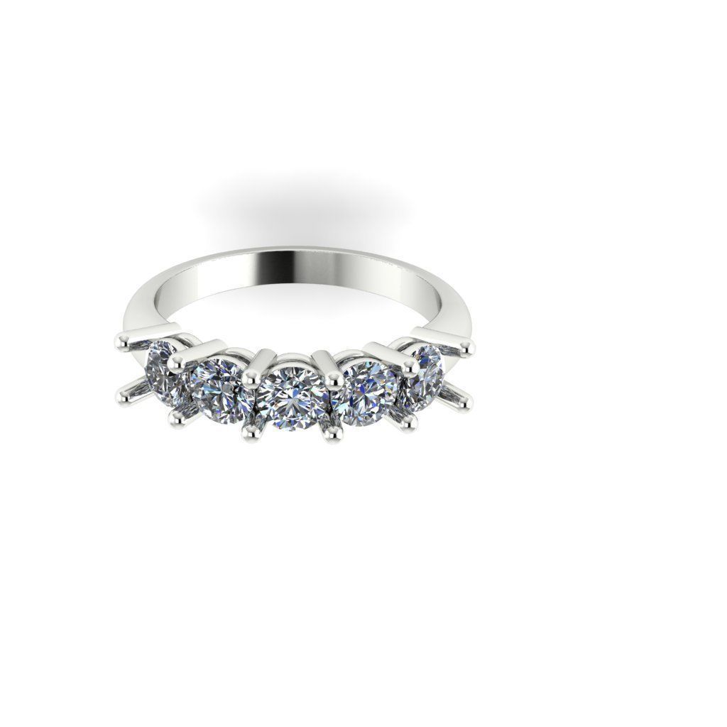 eternity Diamond Design Ring With Diamond 3D print model Free 3D print model_1