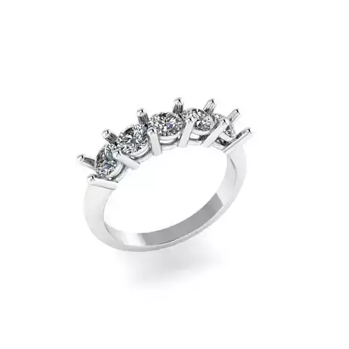 eternity Diamond Design Ring With Diamond 3D print model 