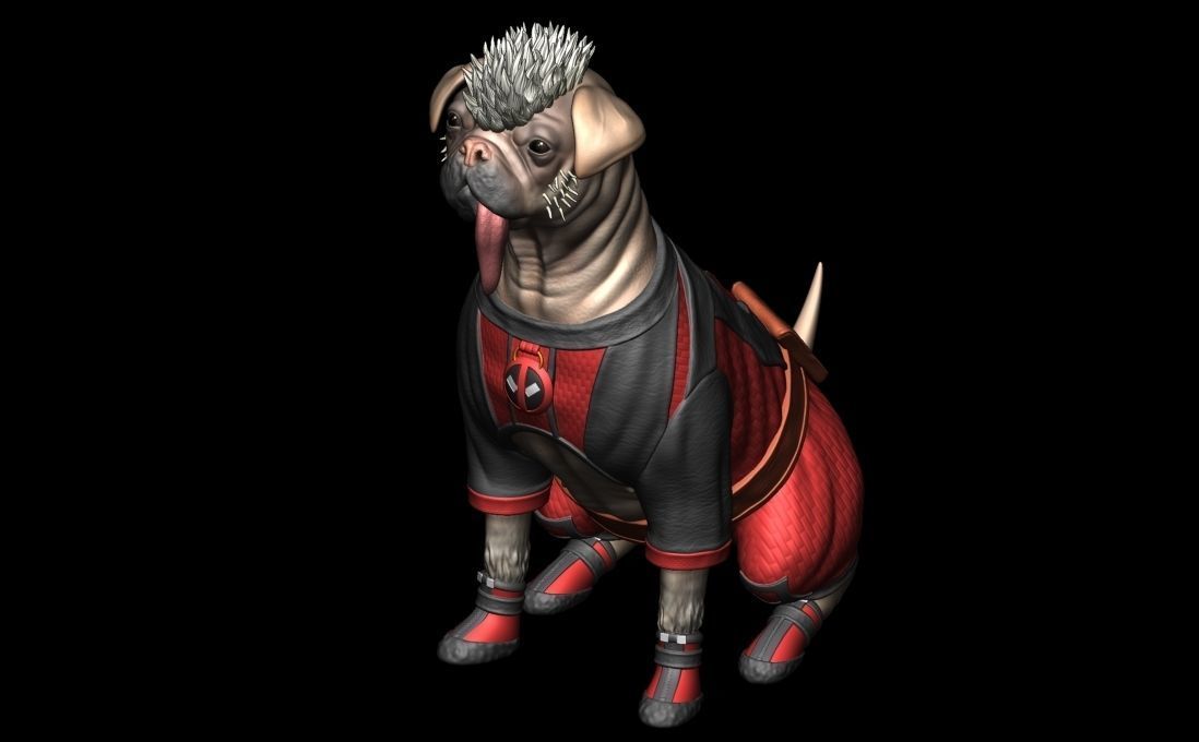 Dogpool 3D print model_5