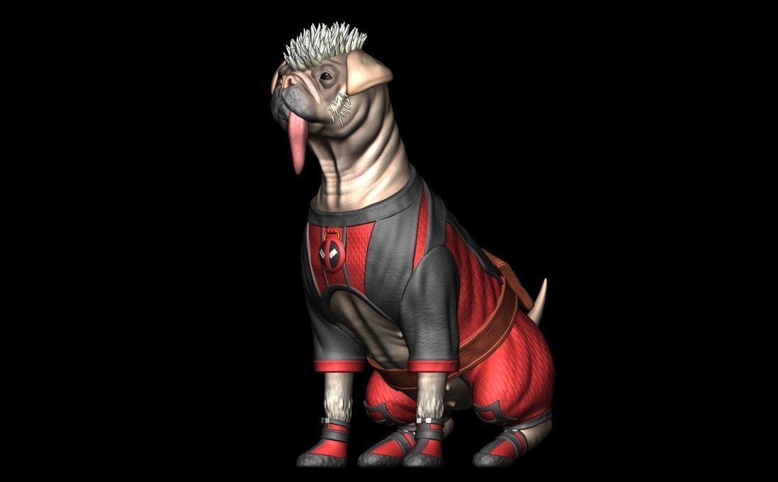 Dogpool 3D print model_3