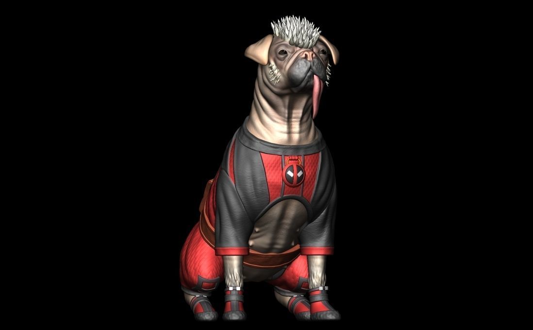 Dogpool 3D print model_2