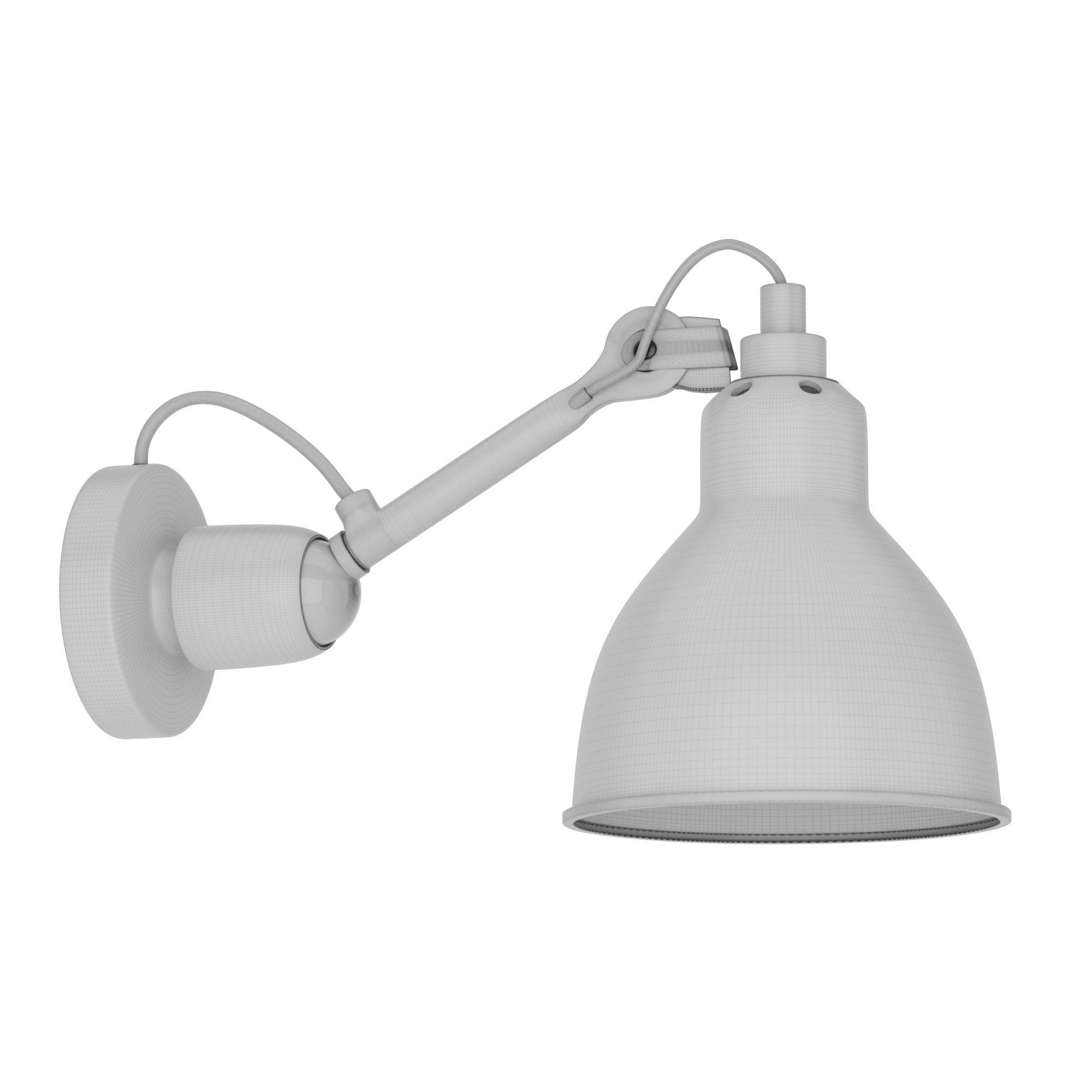 Nordic Rotatable Swing Arm WallCeiling Light S112 Low-poly 3D model_2