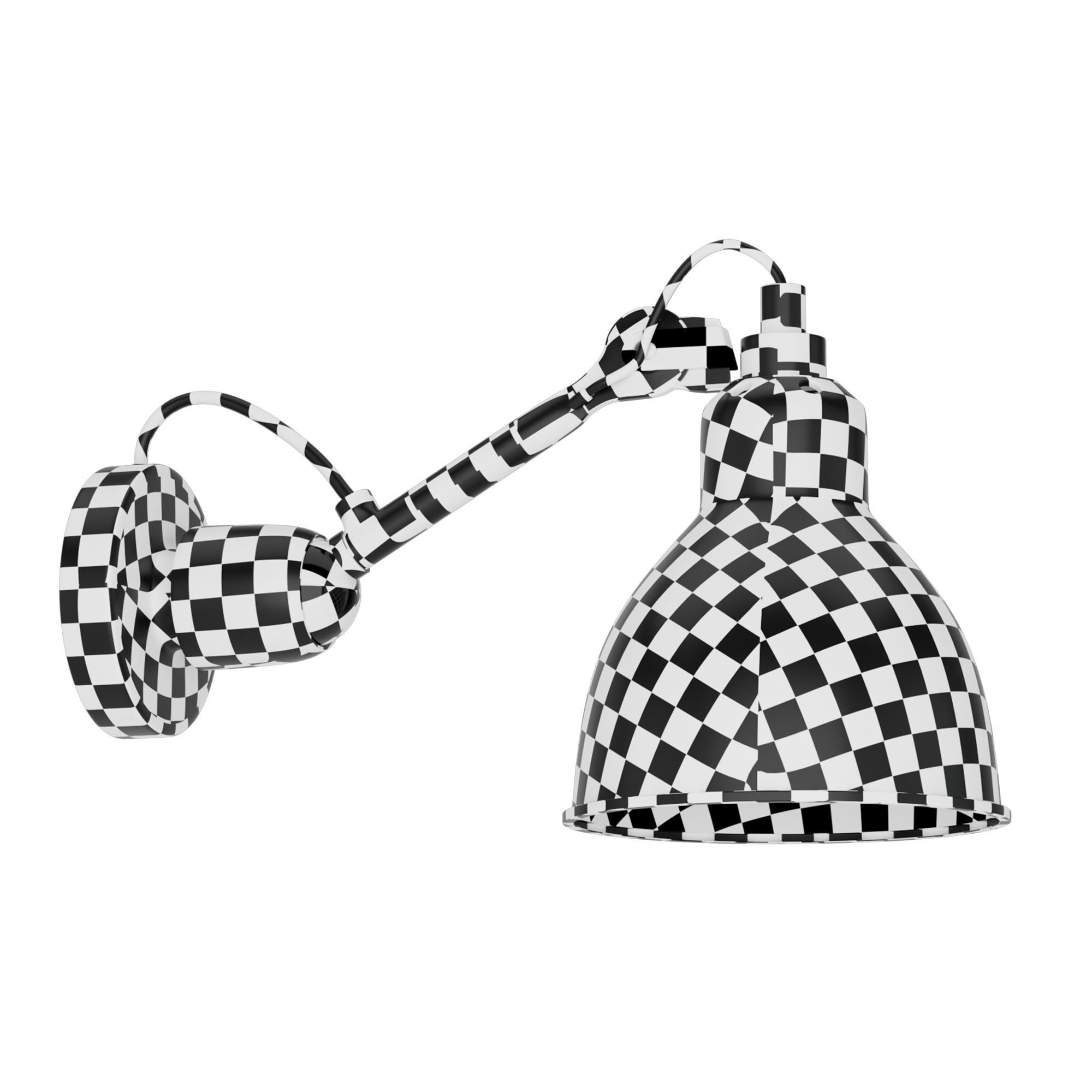 Nordic Rotatable Swing Arm WallCeiling Light S112 Low-poly 3D model_4