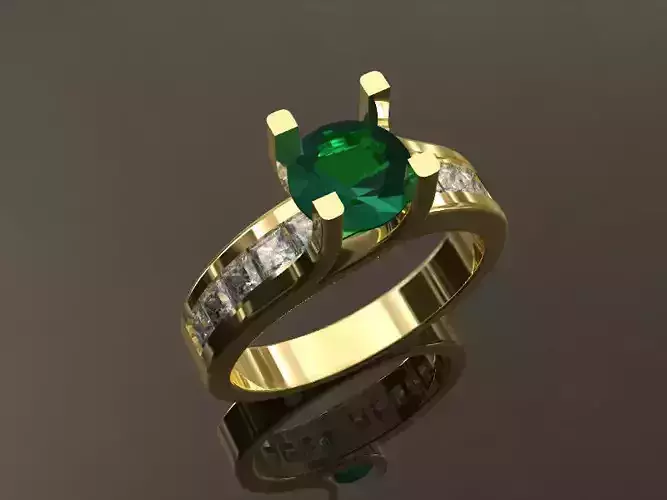 Simple and elegant diamond ring