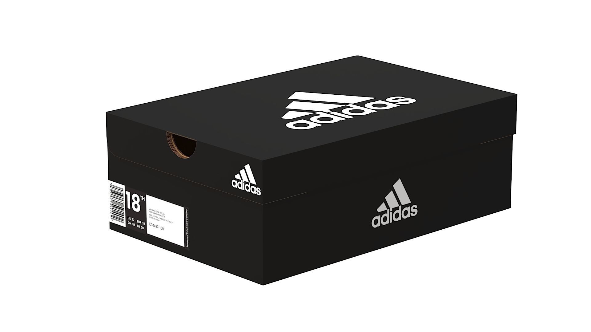 3D model Adidas Shoe Box PBR 05 VR / AR / low-poly | CGTrader