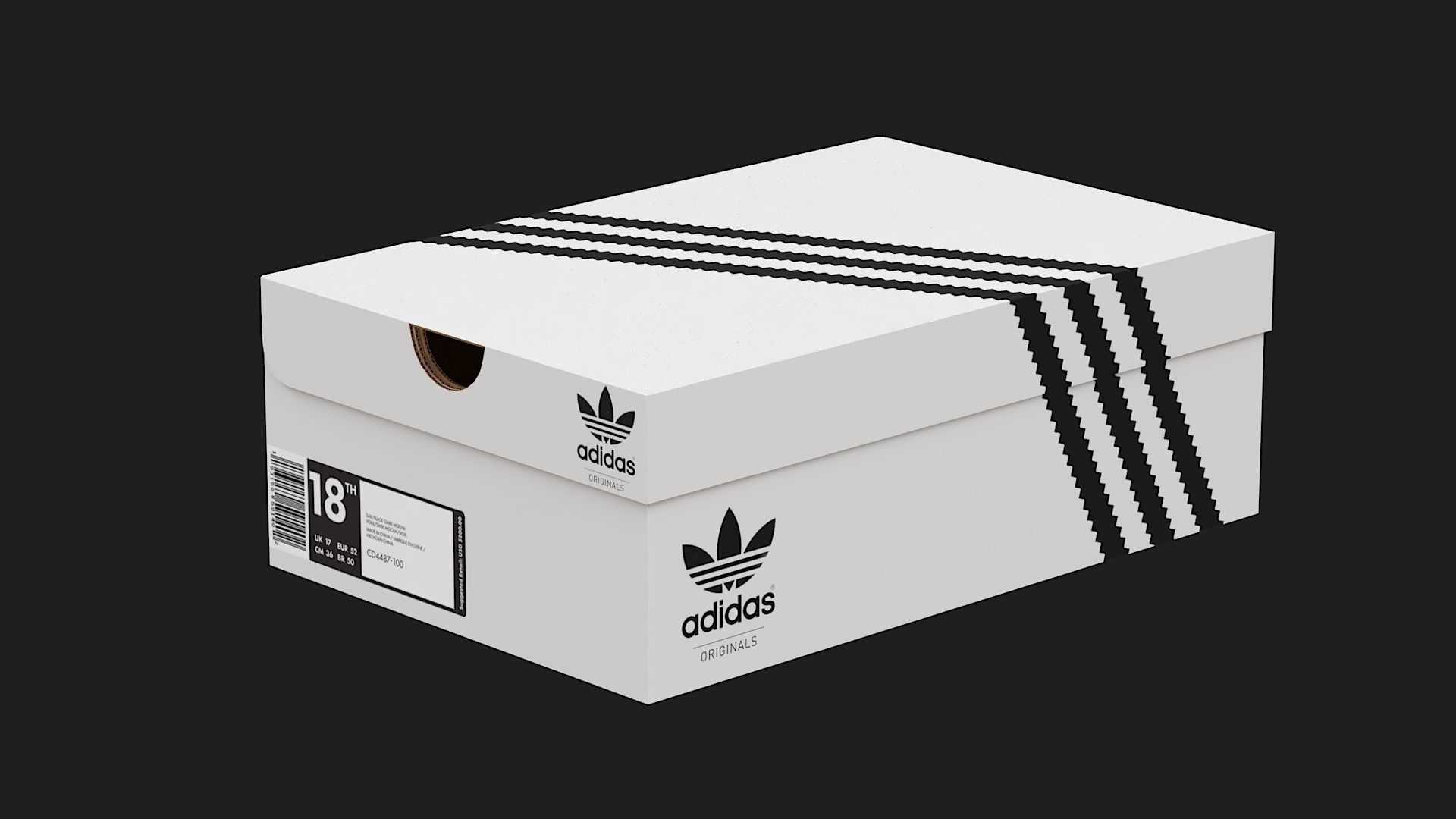 Adidas Shoe Box Set PBR 3D Model Collection_7