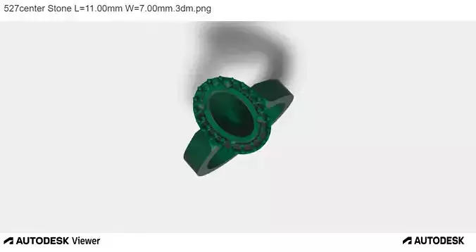 Men Ring with an Oval Cut Center Stone