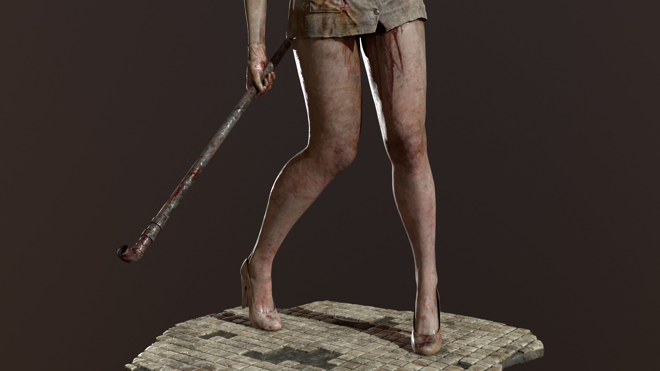 Bubble Head Nurse fan made - Silent Hill 2 3D model_9