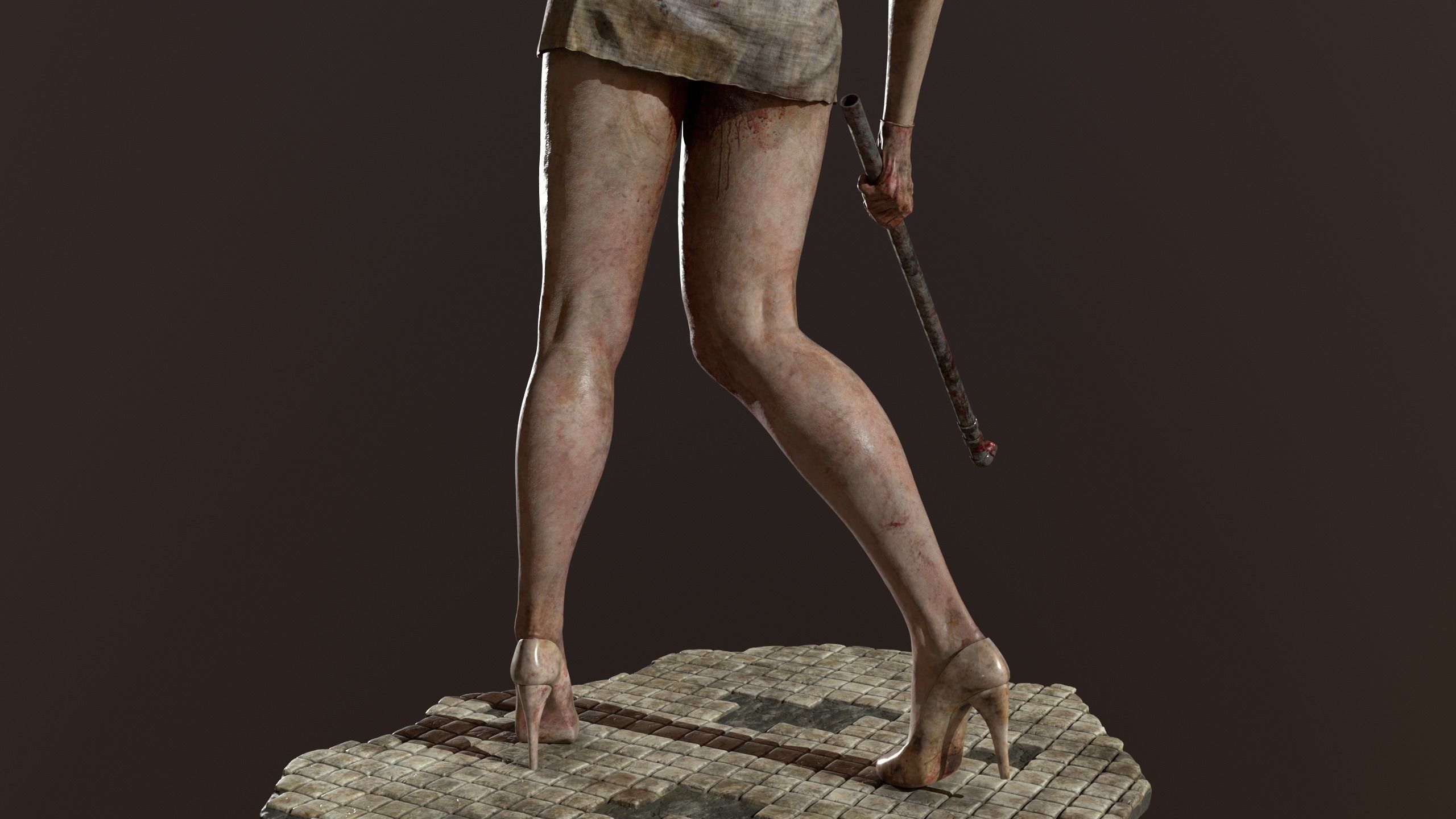 Bubble Head Nurse fan made - Silent Hill 2 3D model_11