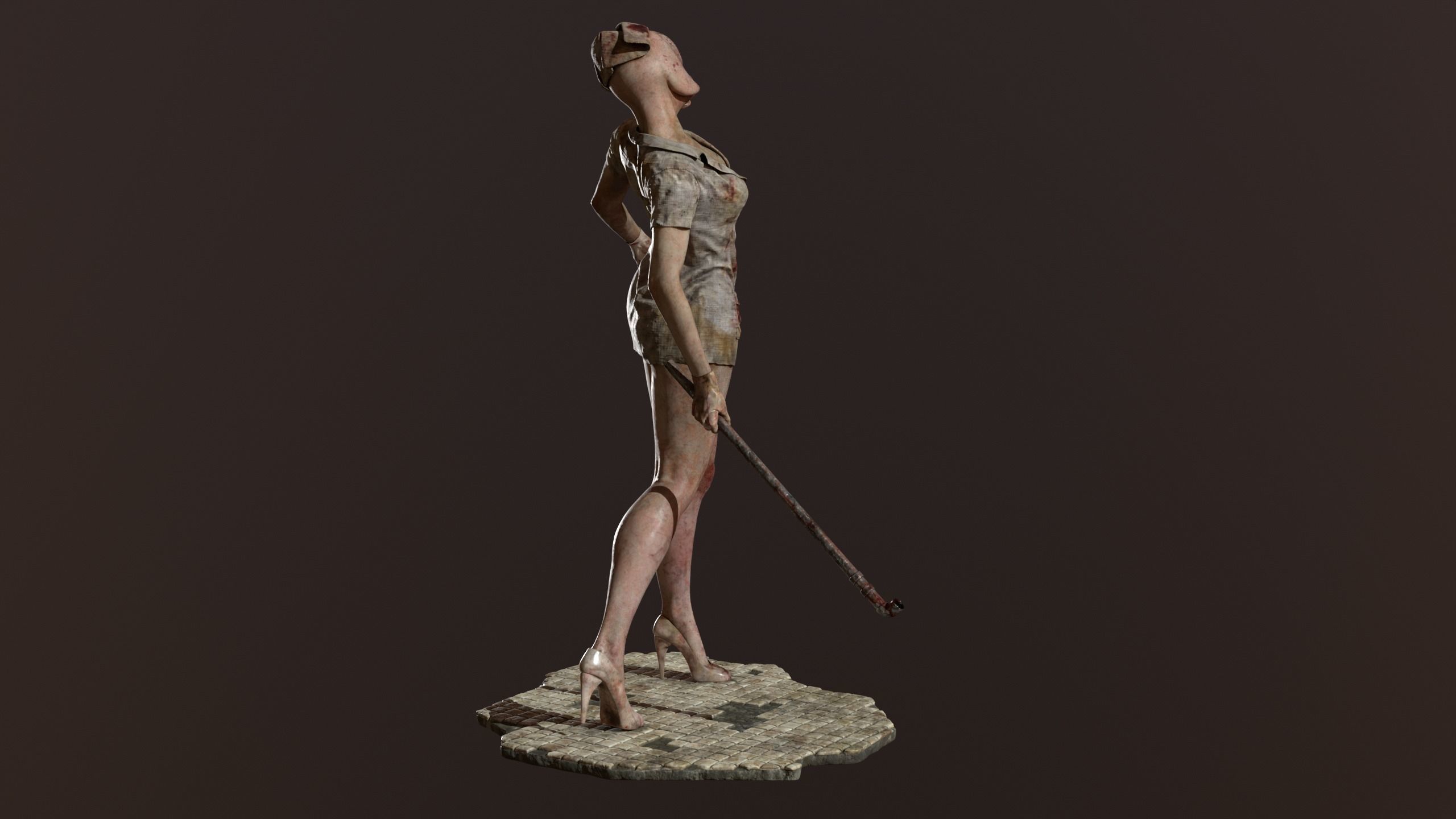 Bubble Head Nurse fan made - Silent Hill 2 3D model_2