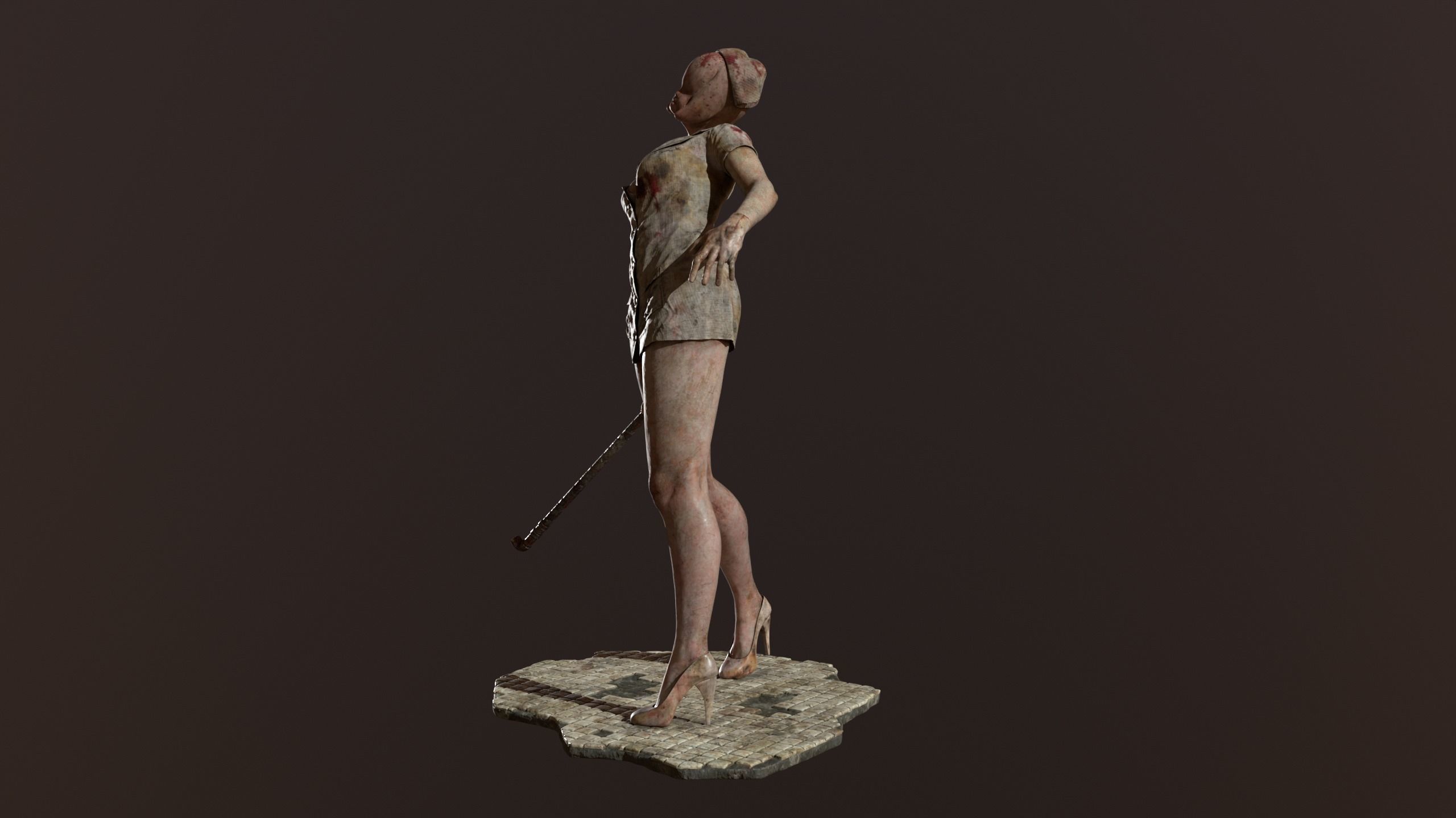Bubble Head Nurse fan made - Silent Hill 2 3D model_4