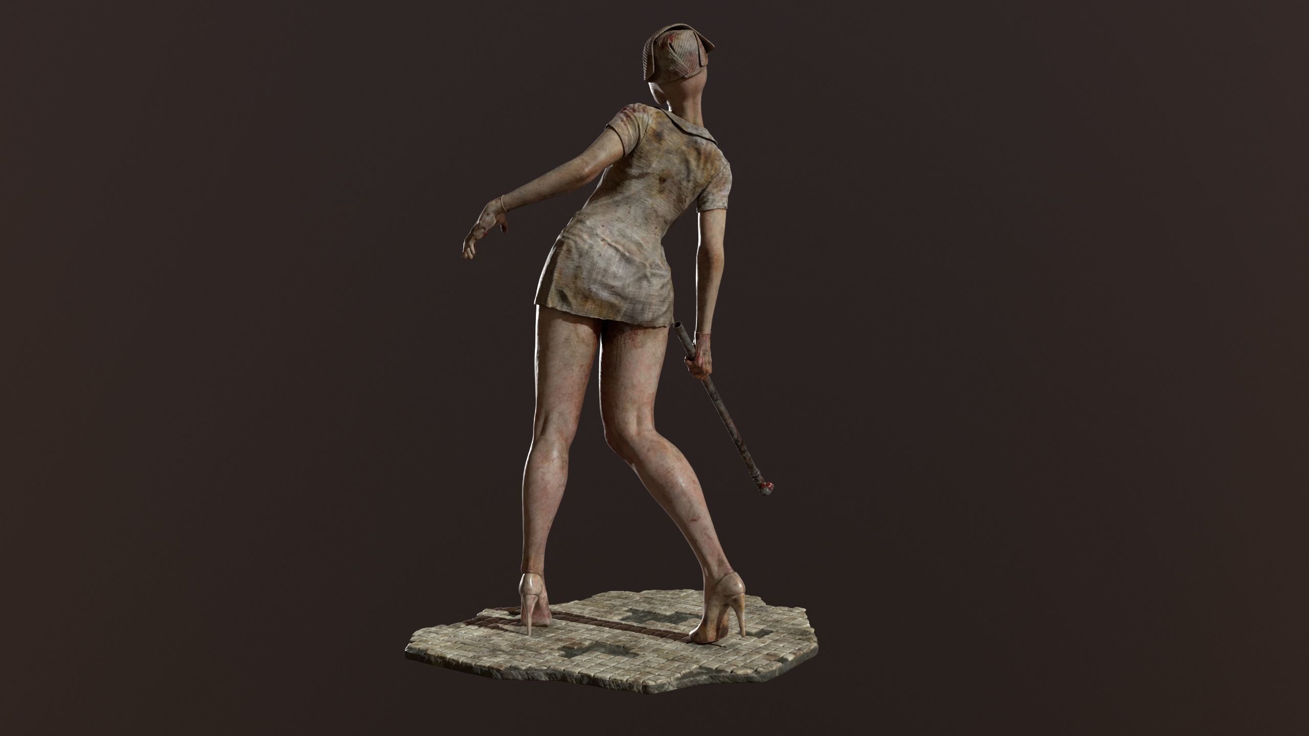 Bubble Head Nurse fan made - Silent Hill 2 3D model_3