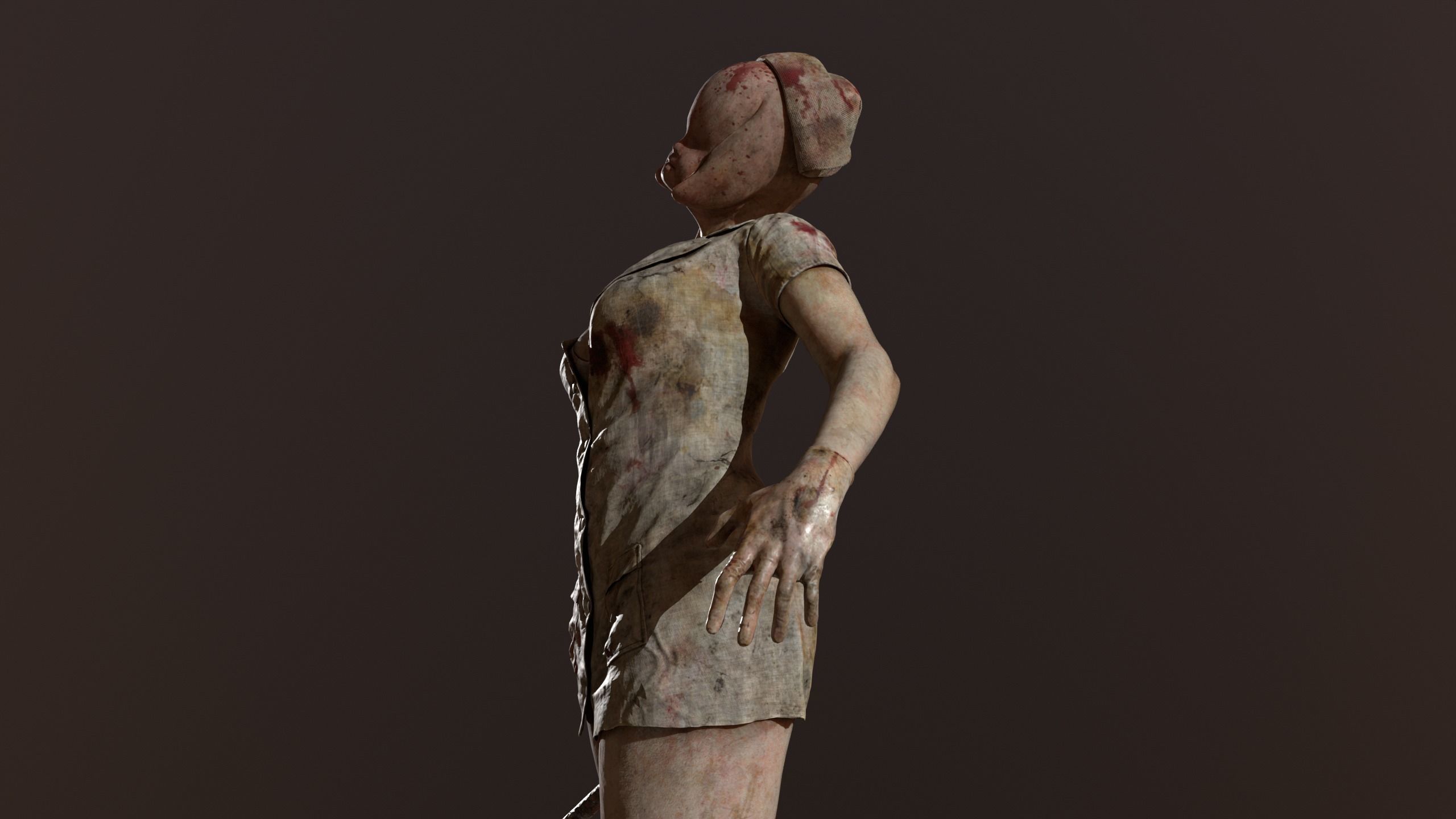Bubble Head Nurse fan made - Silent Hill 2 3D model_8
