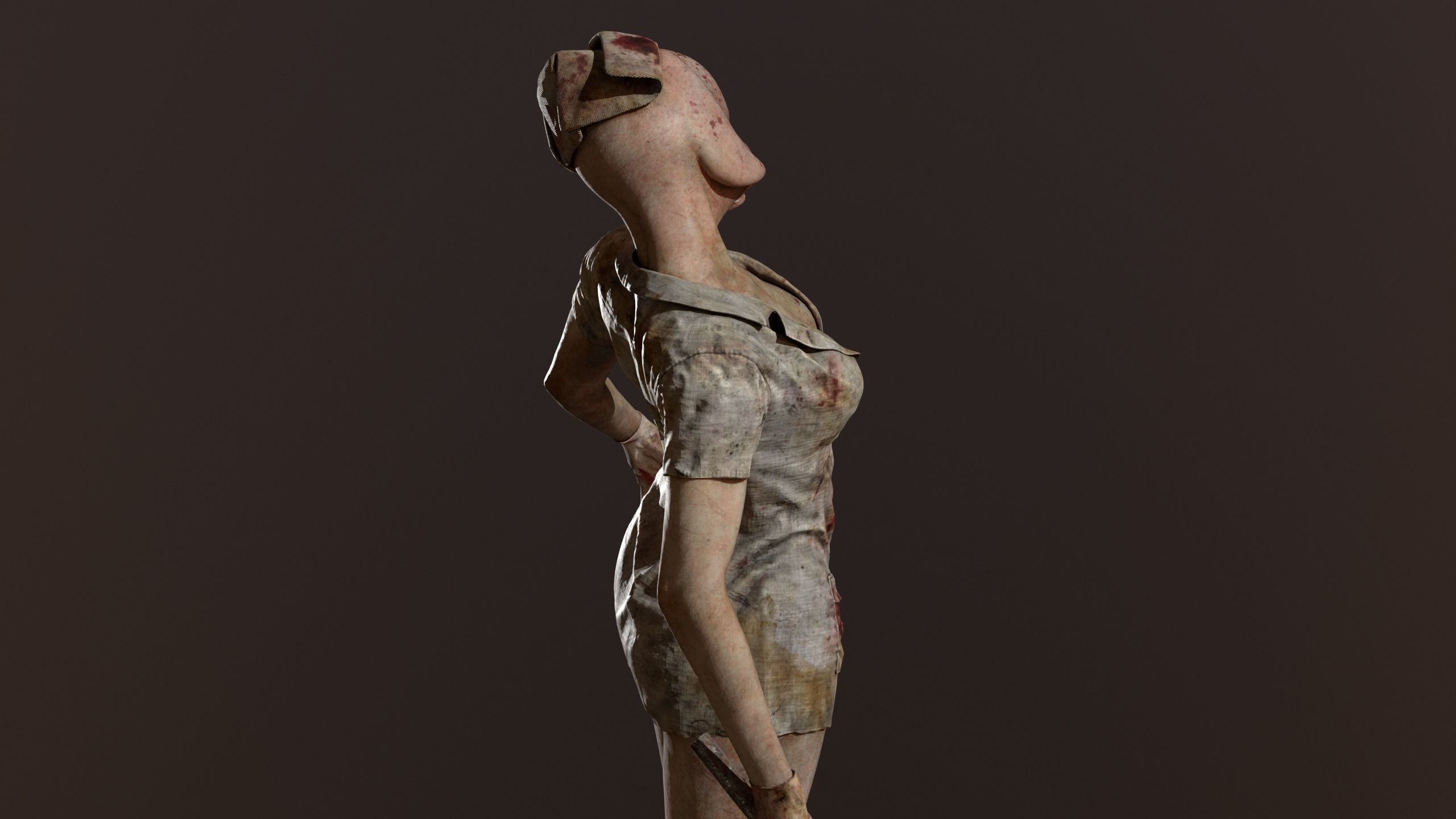 Bubble Head Nurse fan made - Silent Hill 2 3D model_6