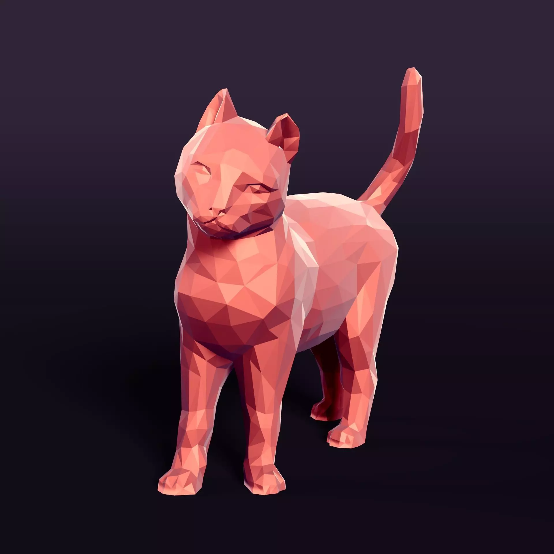 Cat Statue 3D print model_0