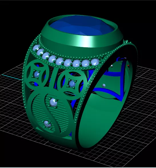 ring men 3D print model