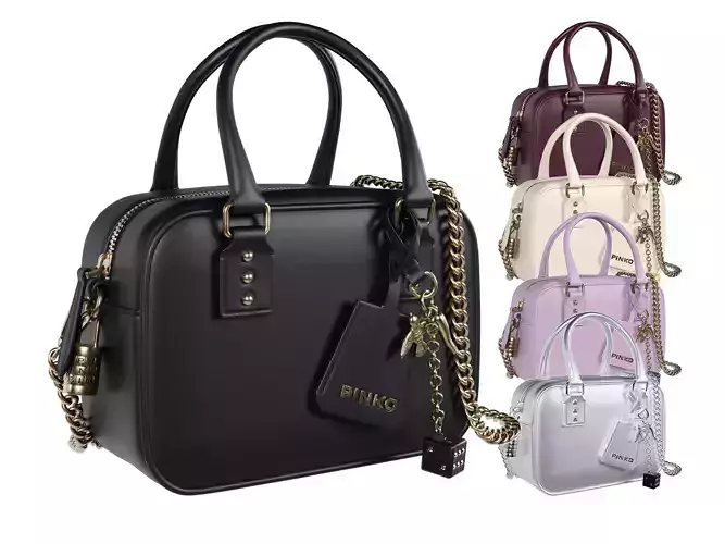 PINKO mini Bowling tote bag collection  3D model