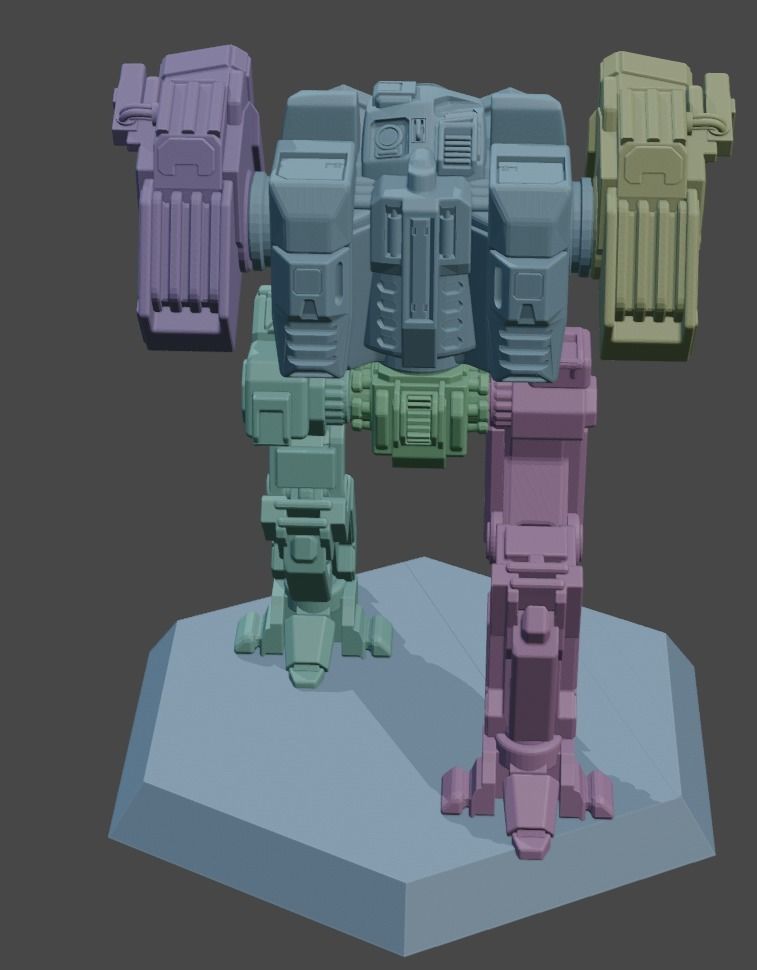 ChickenDog - Support Mecha 3D print model_4