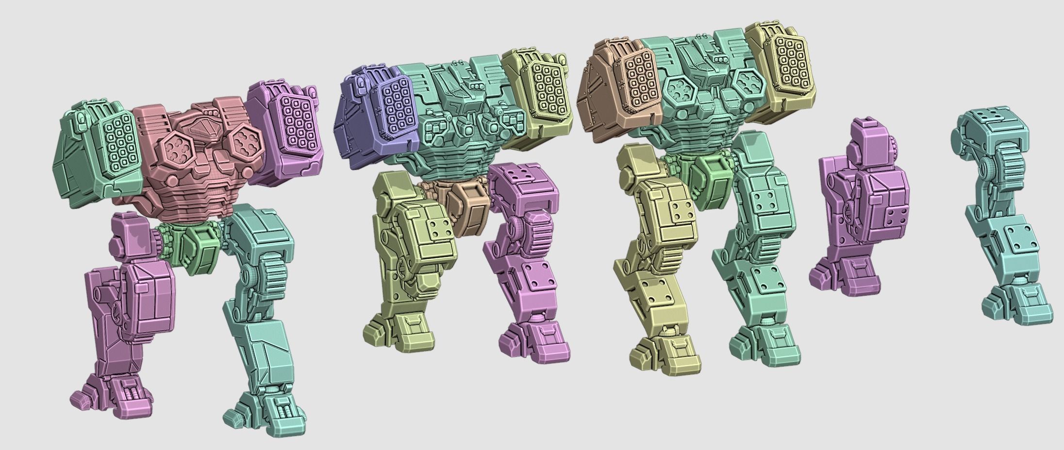 ChickenDog - Support Mecha 3D print model_1
