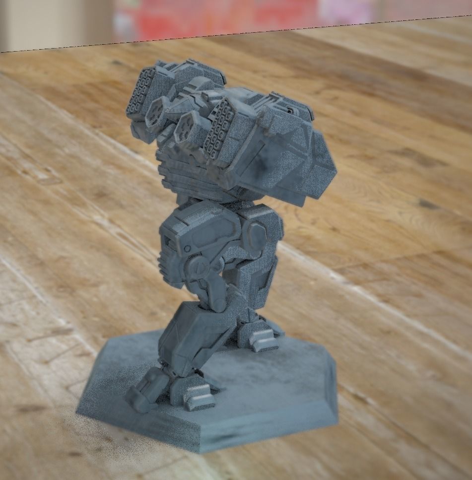 ChickenDog - Support Mecha 3D print model_2