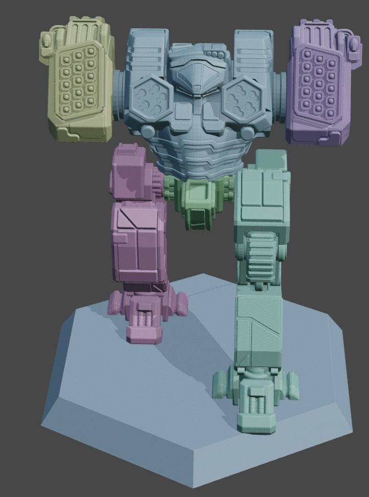 ChickenDog - Support Mecha 3D print model_3
