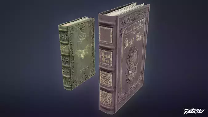 ATTIC - Books 01 - LOW POLY