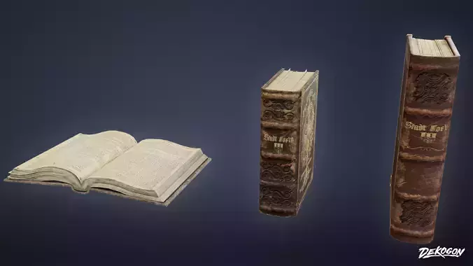 ATTIC - Books 02 - LOW POLY