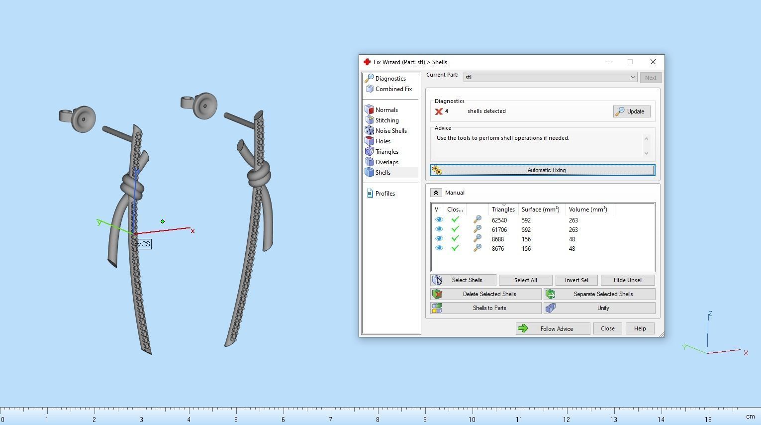 earrings knot  3D print model_7