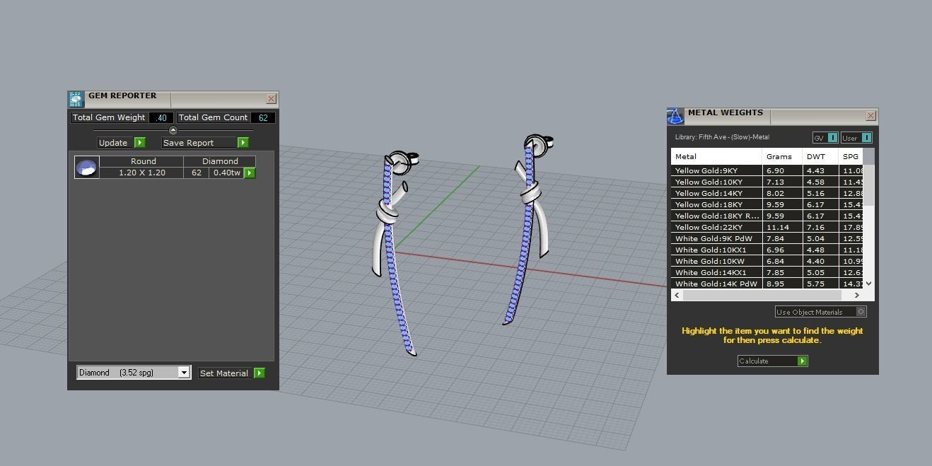 earrings knot  3D print model_6