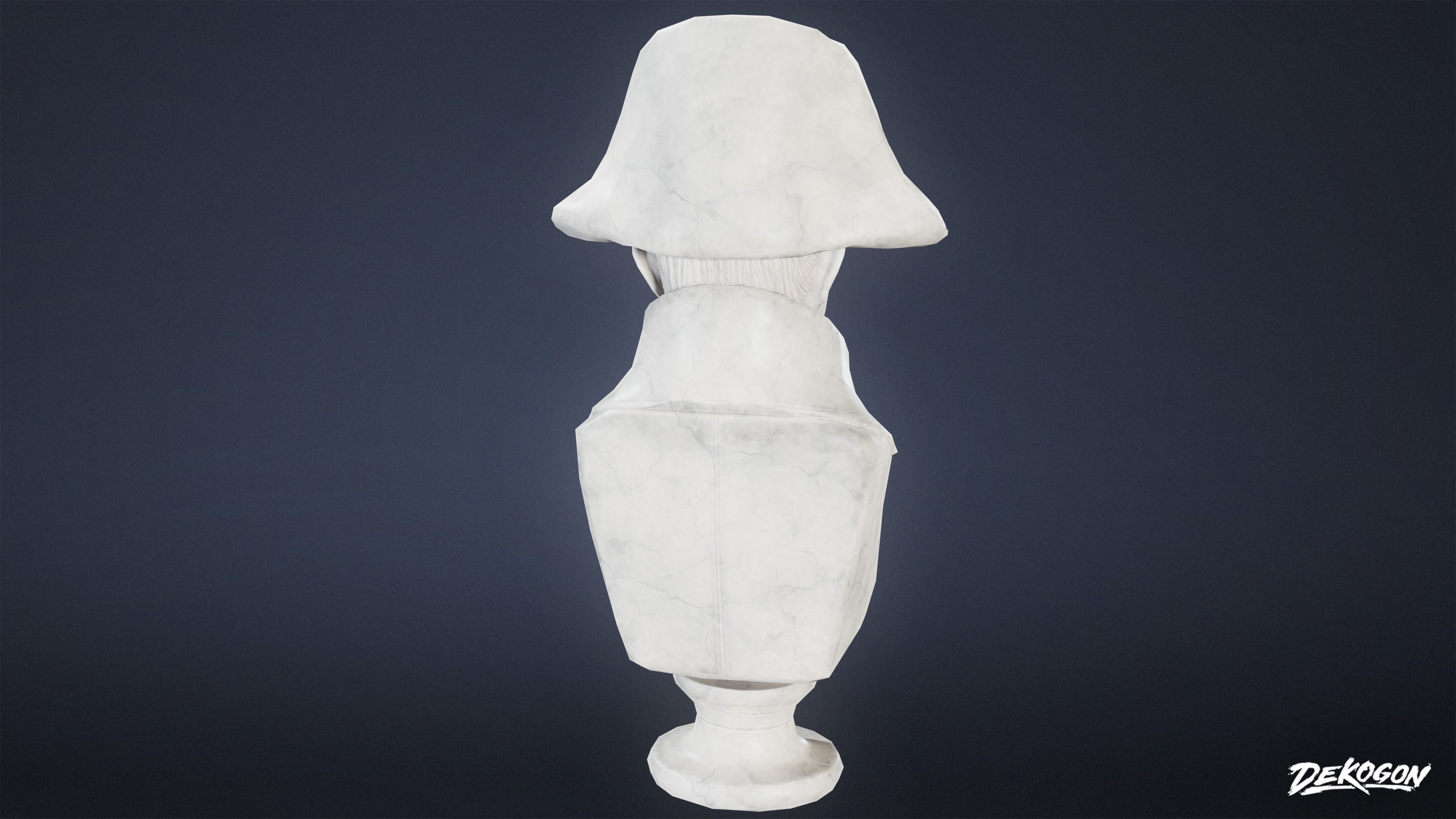 ATTIC - Bust 01 - LOW POLY Low-poly 3D model_3