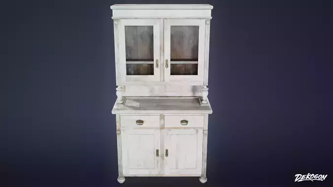 ATTIC - Cabinet 01 - LOW POLY