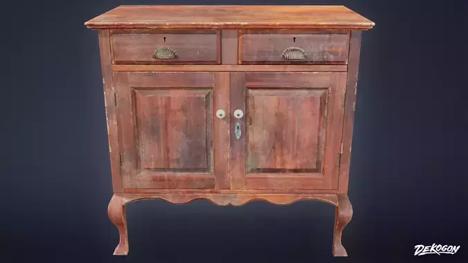 ATTIC - Cabinet 02 - LOW POLY