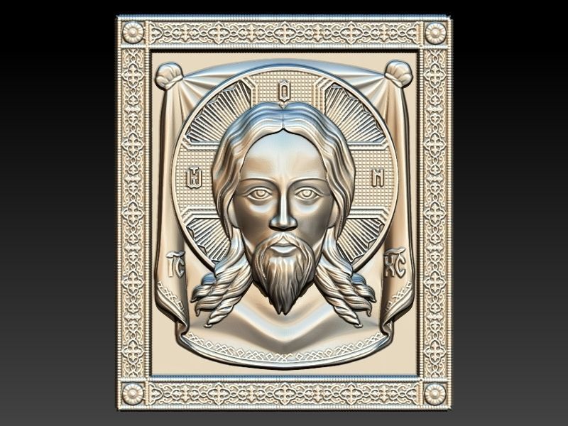 Pendant with Jesus the Savior Necklace Charm Bracelet Jewelry 3D print model_5