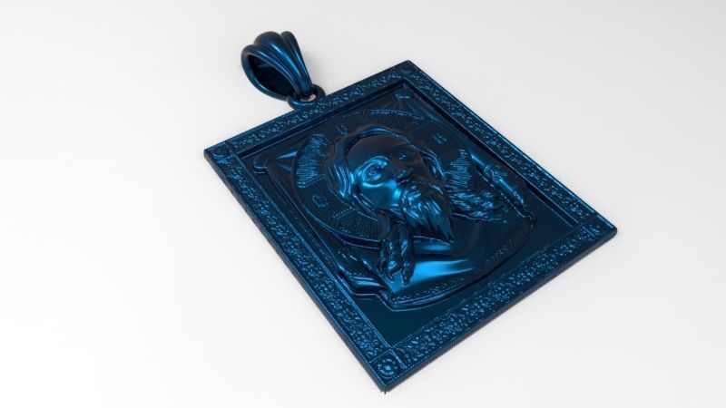 Pendant with Jesus the Savior Necklace Charm Bracelet Jewelry 3D print model_20