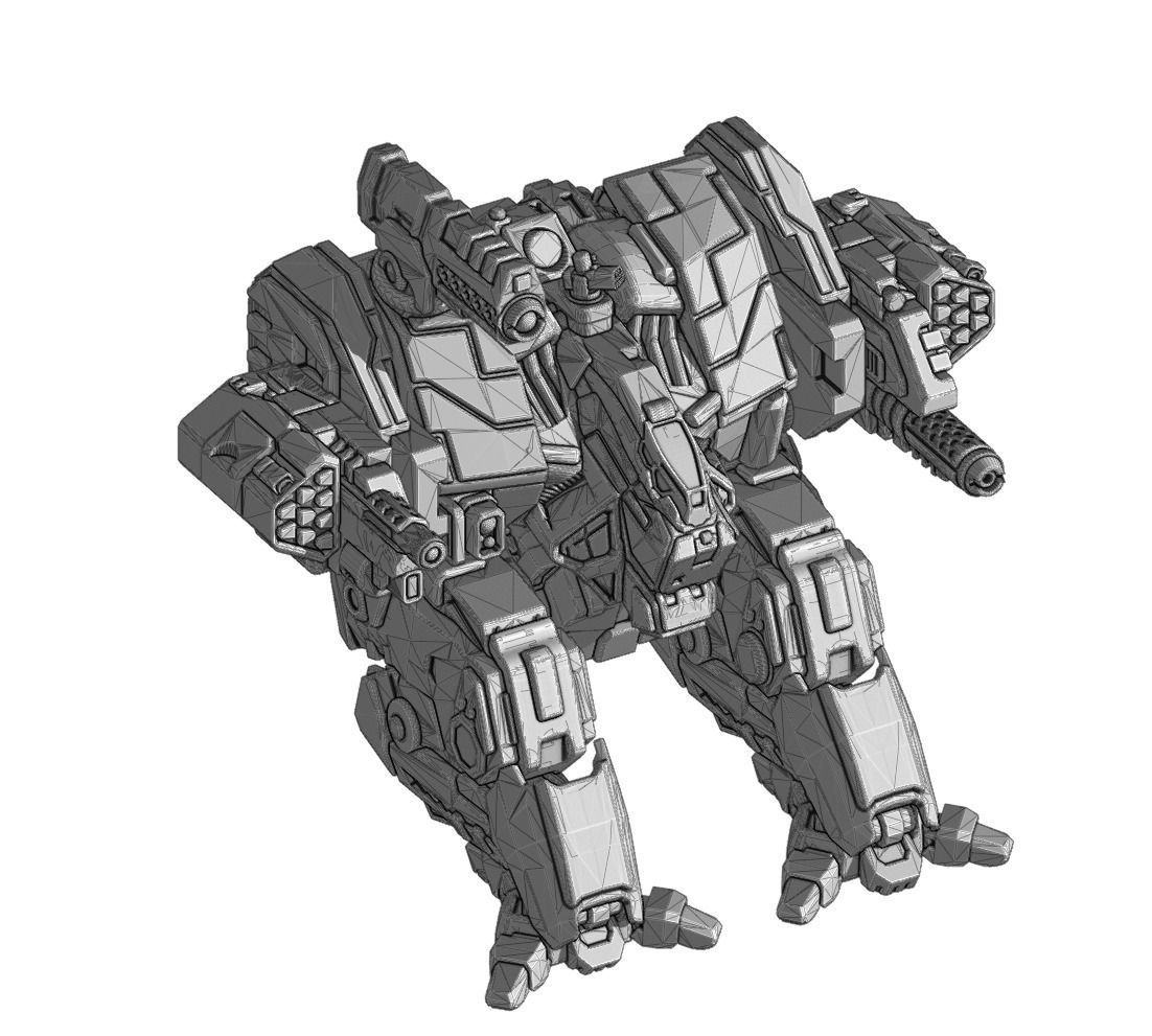 Lupus Nocte Assault Mecha 3D print model_1