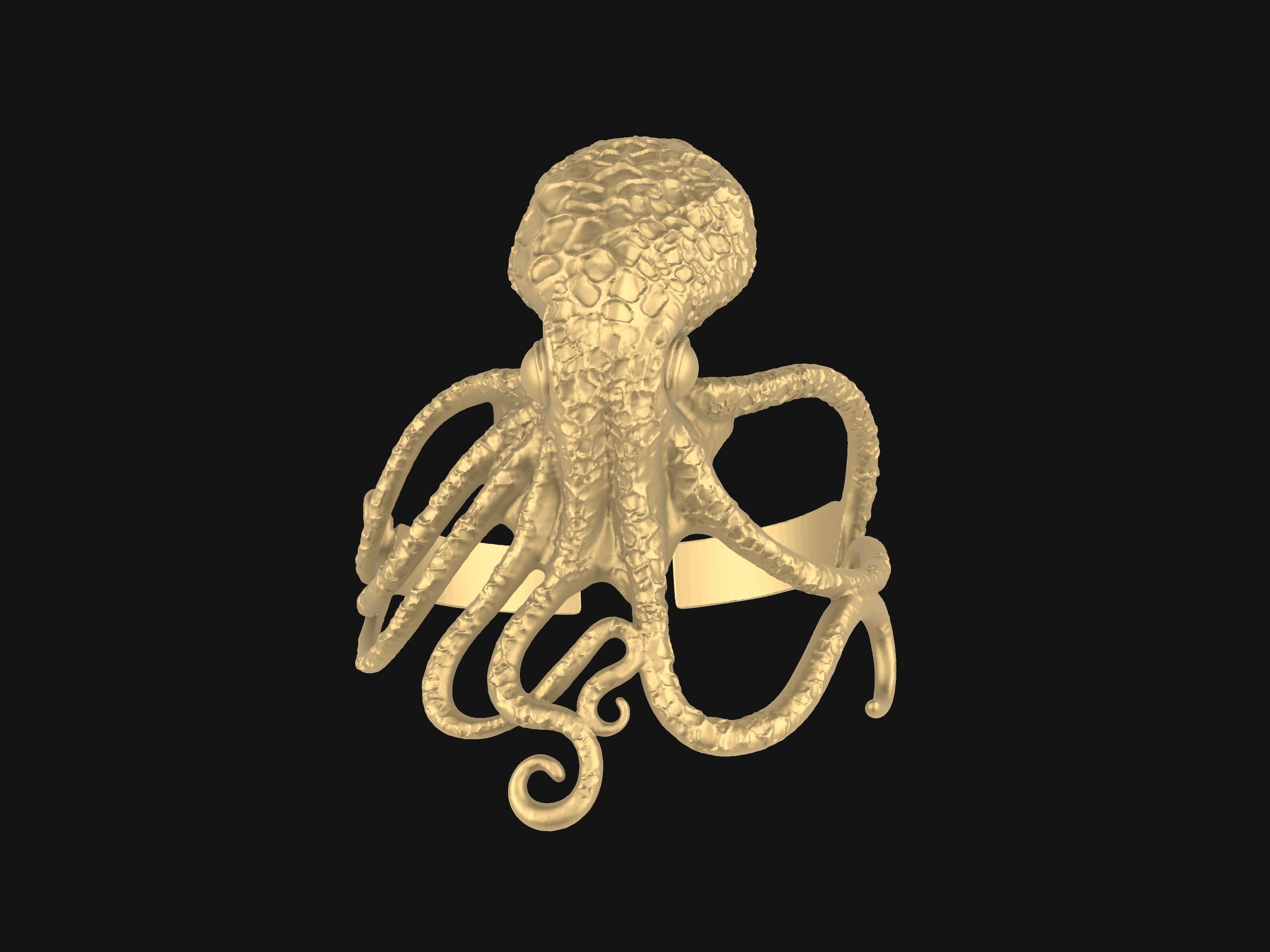 Octopus Bracelet  3D print model_14
