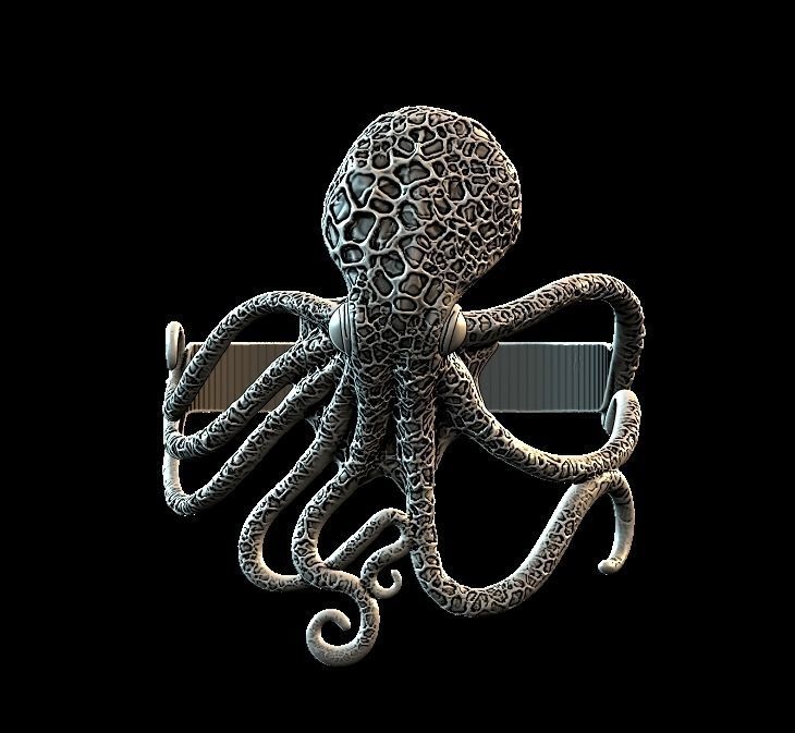 Octopus Bracelet 3D print model_9