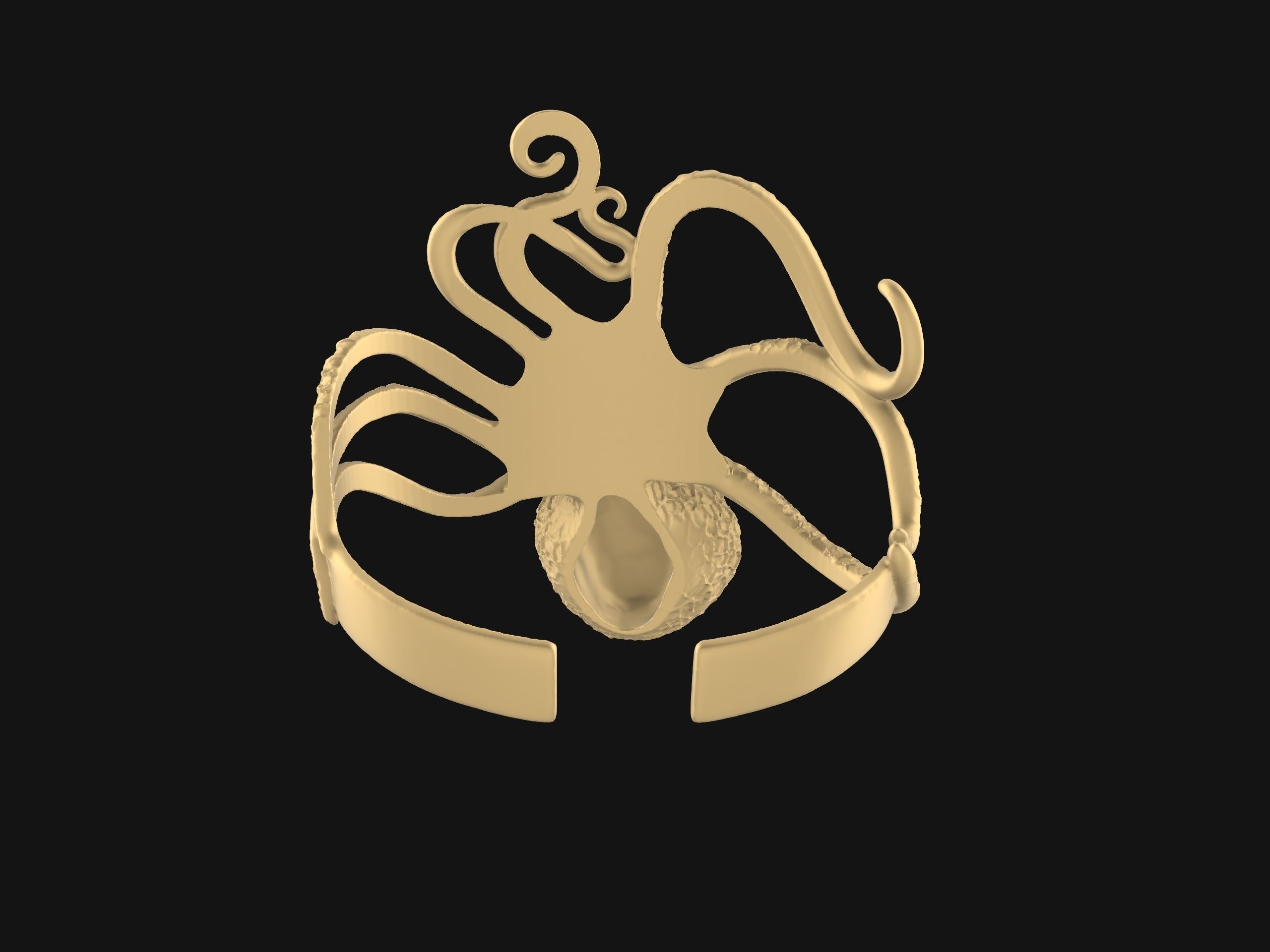 Octopus Bracelet 3D print model_17