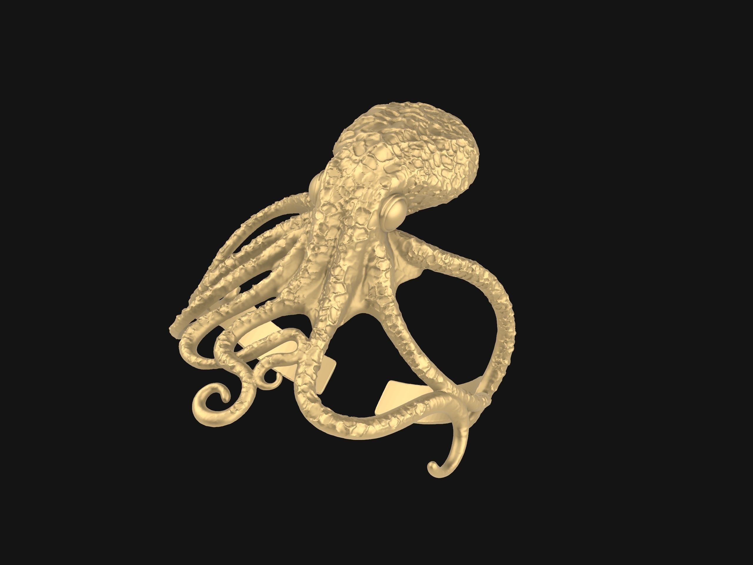Octopus Bracelet  3D print model_13