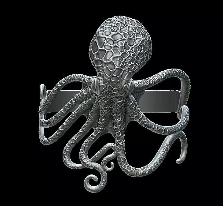 Octopus Bracelet  3D print model_0