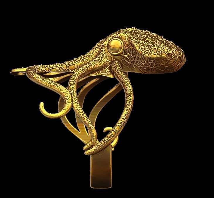 Octopus Bracelet  3D print model_6
