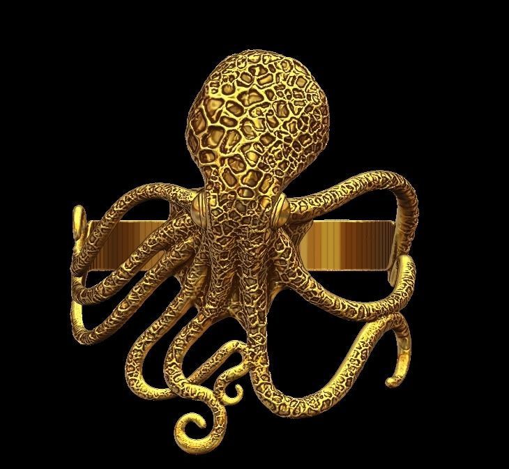 Octopus Bracelet  3D print model_1