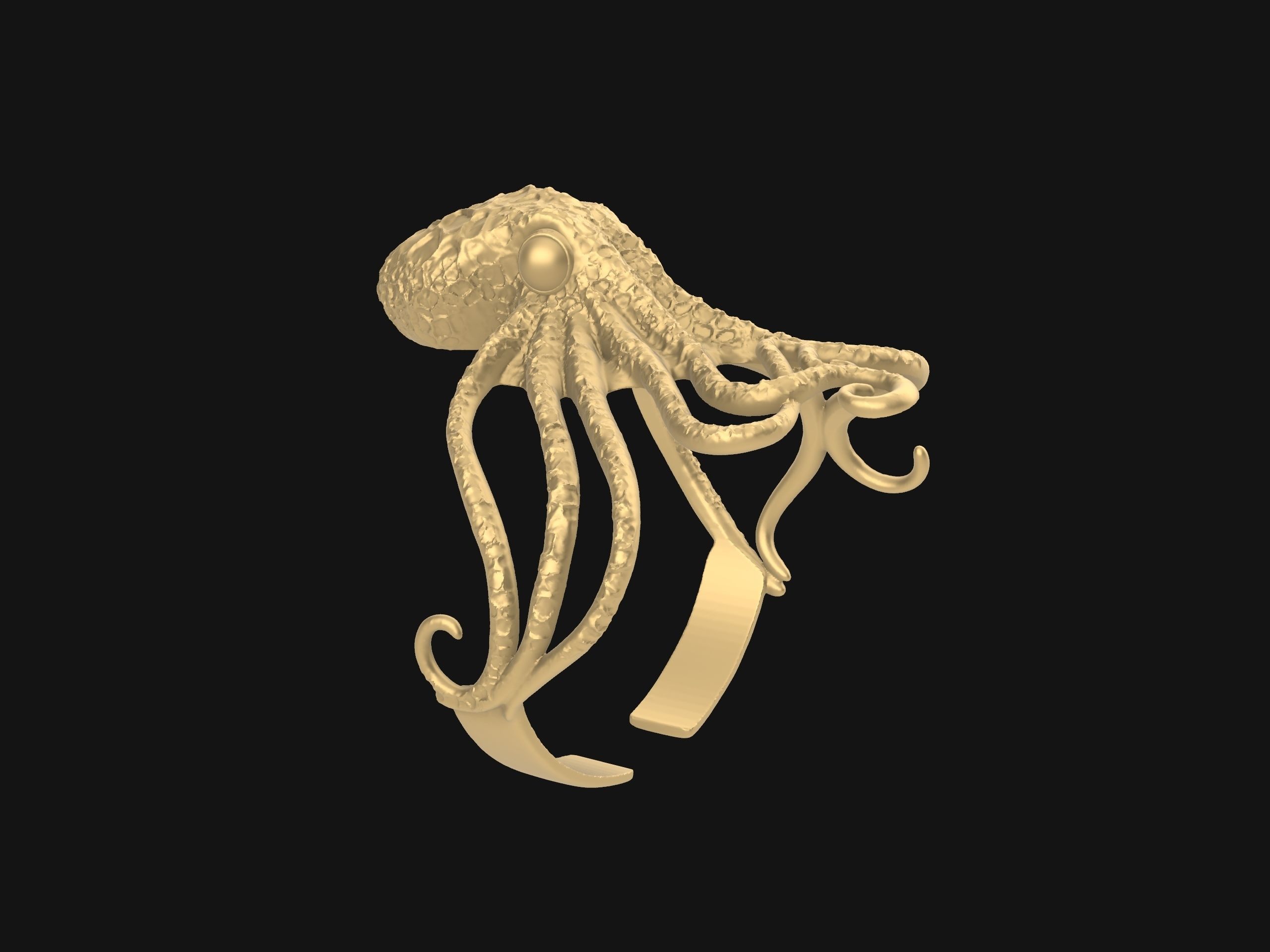 Octopus Bracelet  3D print model_18