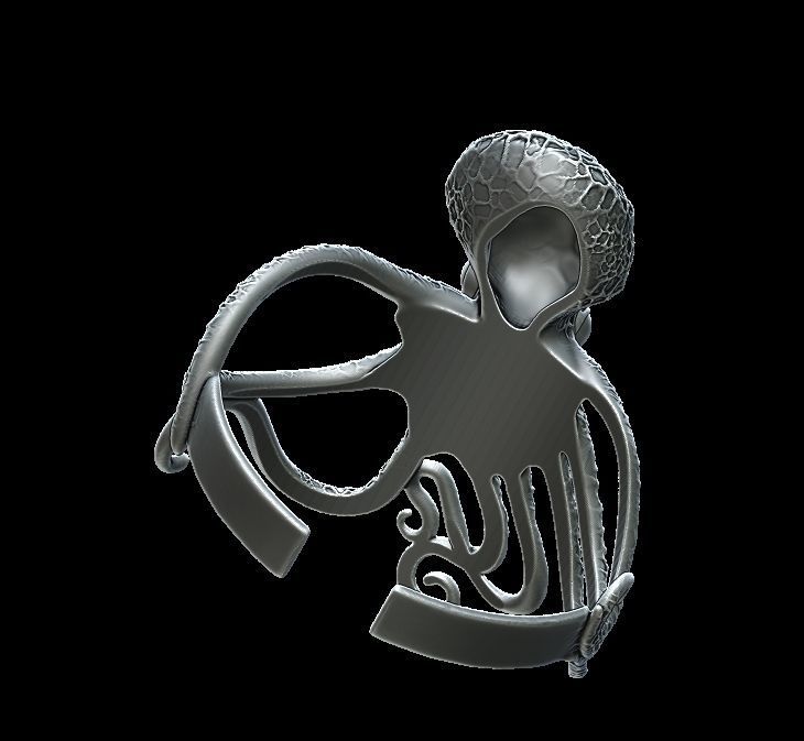 Octopus Bracelet 3D print model_5