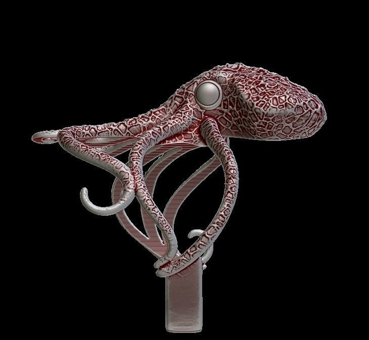 Octopus Bracelet  3D print model_8