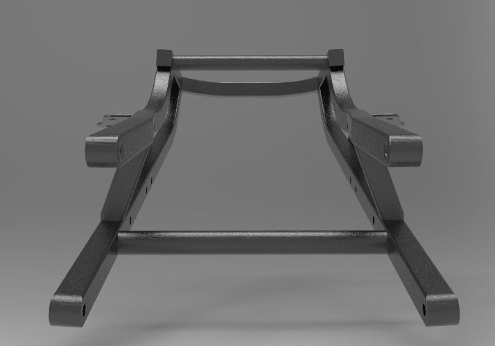 TELAIETTO POSTERIORE APRILIA RSV1000 OLD 2000 post frame 3D model_2