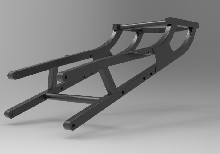 TELAIETTO POSTERIORE APRILIA RSV1000 OLD 2000 post frame 3D model_6