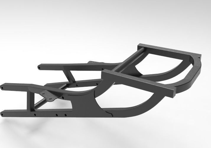 TELAIETTO POSTERIORE APRILIA RSV1000 OLD 2000 post frame 3D model_4