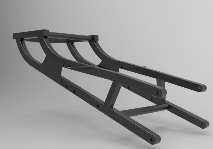 TELAIETTO POSTERIORE APRILIA RSV1000 OLD 2000 post frame 3D model_7